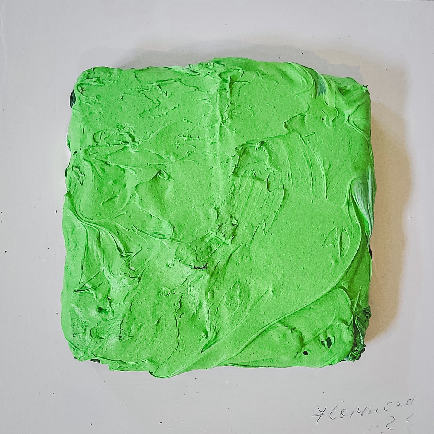 Green Square on a Green Background